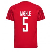 Maglie da calcio Danimarca Joakim Maehle #5 Prima Maglia Mondiali 2022 Manica Corta